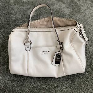 White Leather Coach Purse